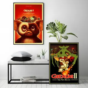 movie Gremlins Poster HD Heavy-Duty Self-Adhesive Waterproof Wall Decor – Tool-Free Install, Durable & Reusable Conceals Wall Flaws | Elevates Home Style | Ideal for Living Rooms, Bathrooms & Kitchens