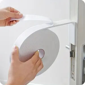 1roll adhesive door and window sealing strip - plastic soundproof and heat-insulating door and window gap sealing, used for dust prevention and noise reduction