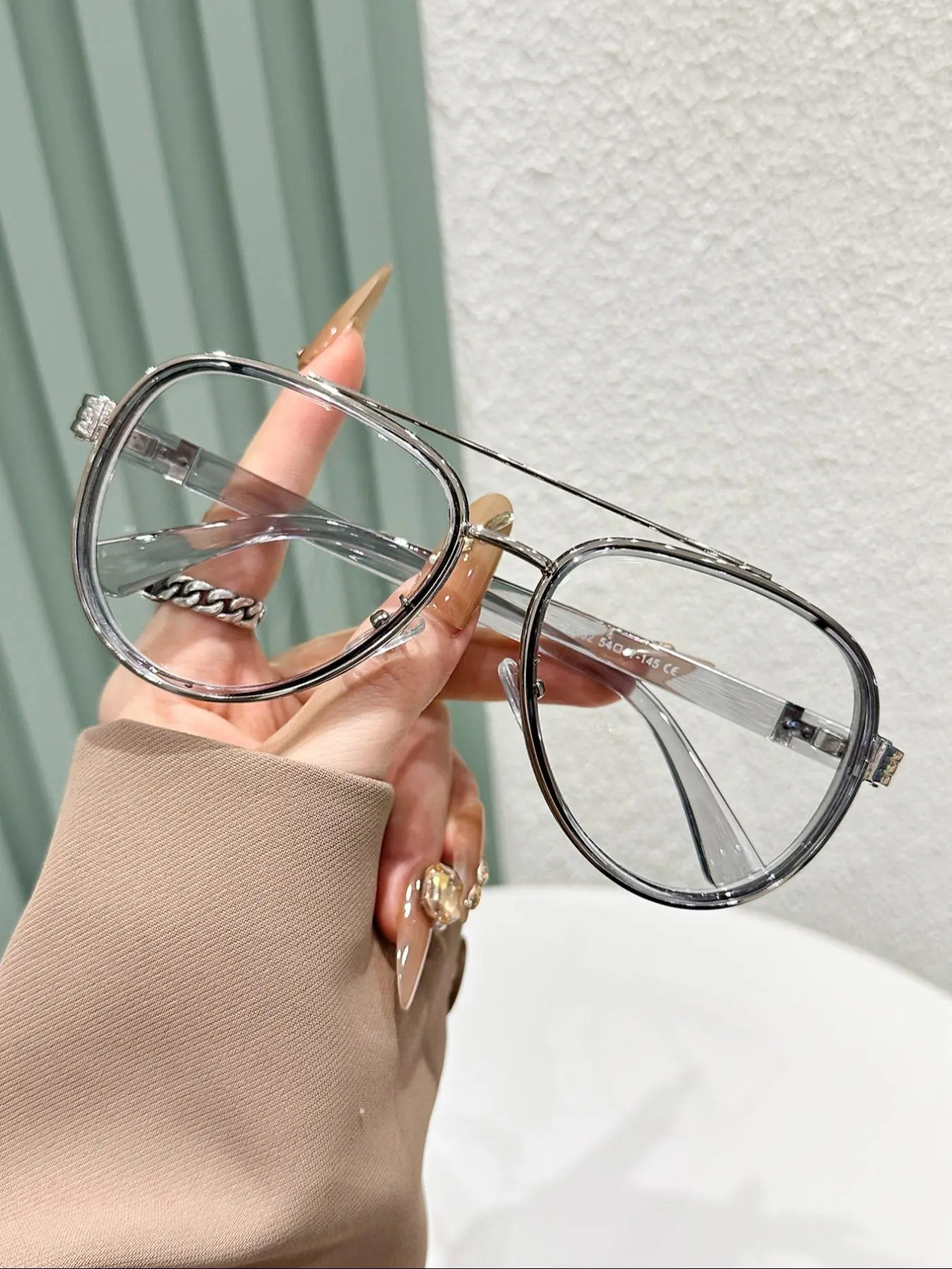 Fashion Frame Eyeglasses, Fashionable Frames Glasses, Simple Anti-blue Light Eyeglasses for Women & Men, Fashion Eyeglasses for Work, Daily Clothing Decor, for Student Daily, Trendy Casual Eyeglasses, Fashion Eyewear