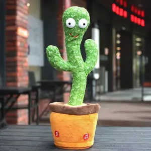 Baby Singing Dancing Cactus Toy, Birthday Gift for Babies, Interactive Musical Plaything, Perfect for Early Development