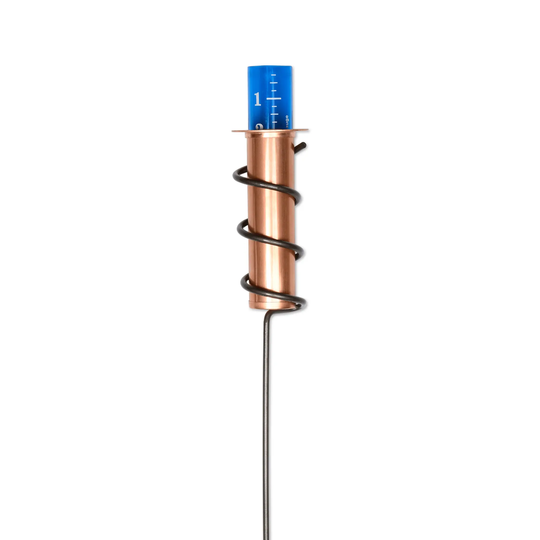 Solid Copper Rain Gauge. No Glass. No Leaks. No Worries.