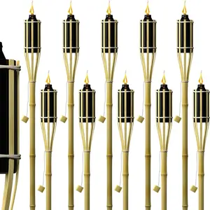 Sorbus Matney Refillable Outdoor Metal Torches (Set of 12) for Camping & Hiking Lighting Needs
