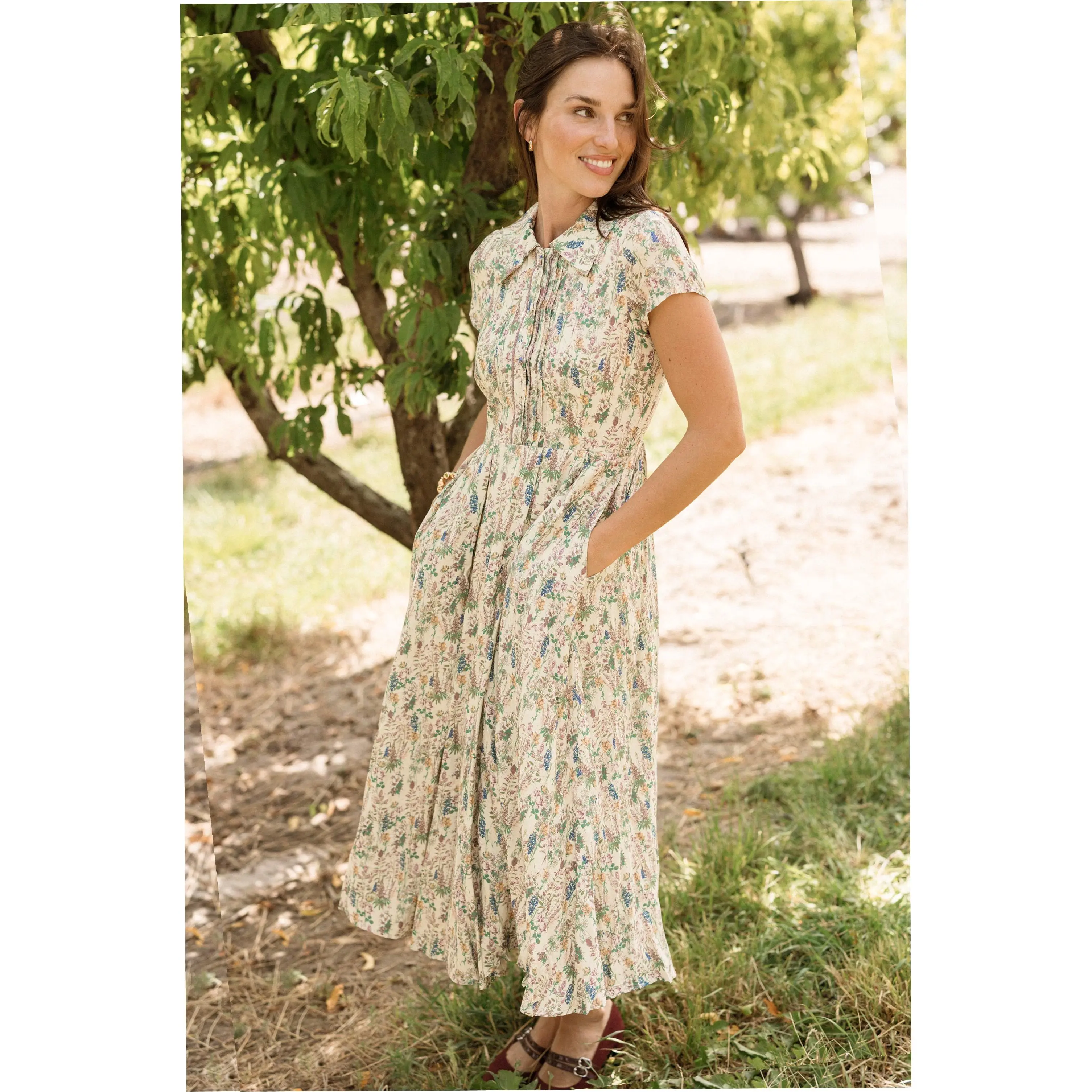 Amber Dress in Autumn Bouquet