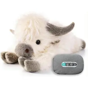 24" |     5 Pounds Highland Cow Weighted Stuffed Animals with Removable Unscented Microwavable Pouch, Cute Coolable Warmable Weighted Plush Gift for Kids & Adults