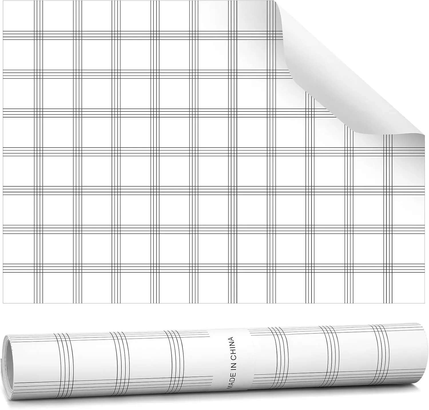 10 Sheets Plaid Non-Adhesive Scented Fragrant Drawer Liner Paper for Dresser Shelf and Closet at Home