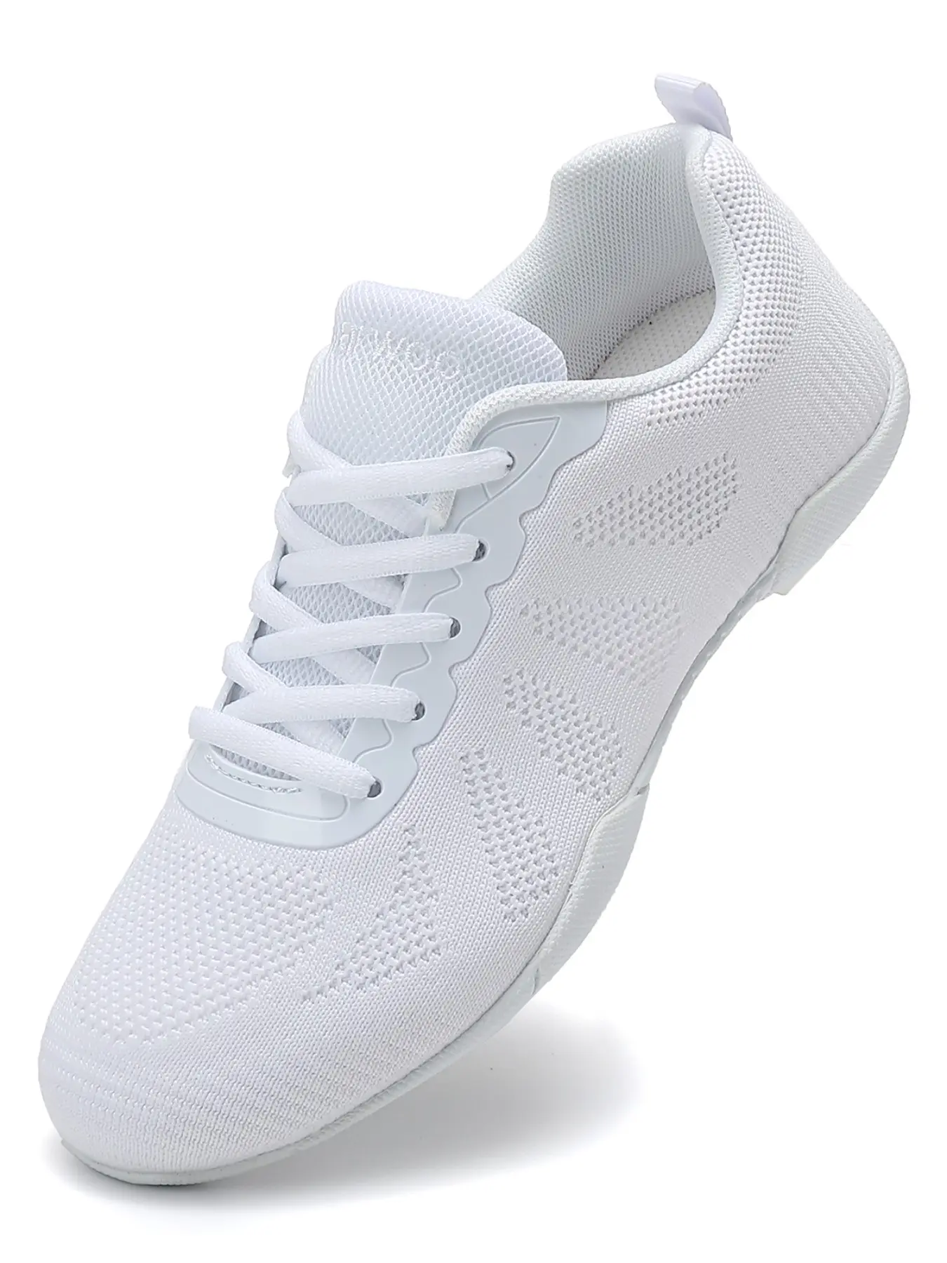 Girls White Cheerleading Shoes Breathable Youth Cheer Competition Sneakers Athletic Training Dance Women Sporty Dancing Shoes