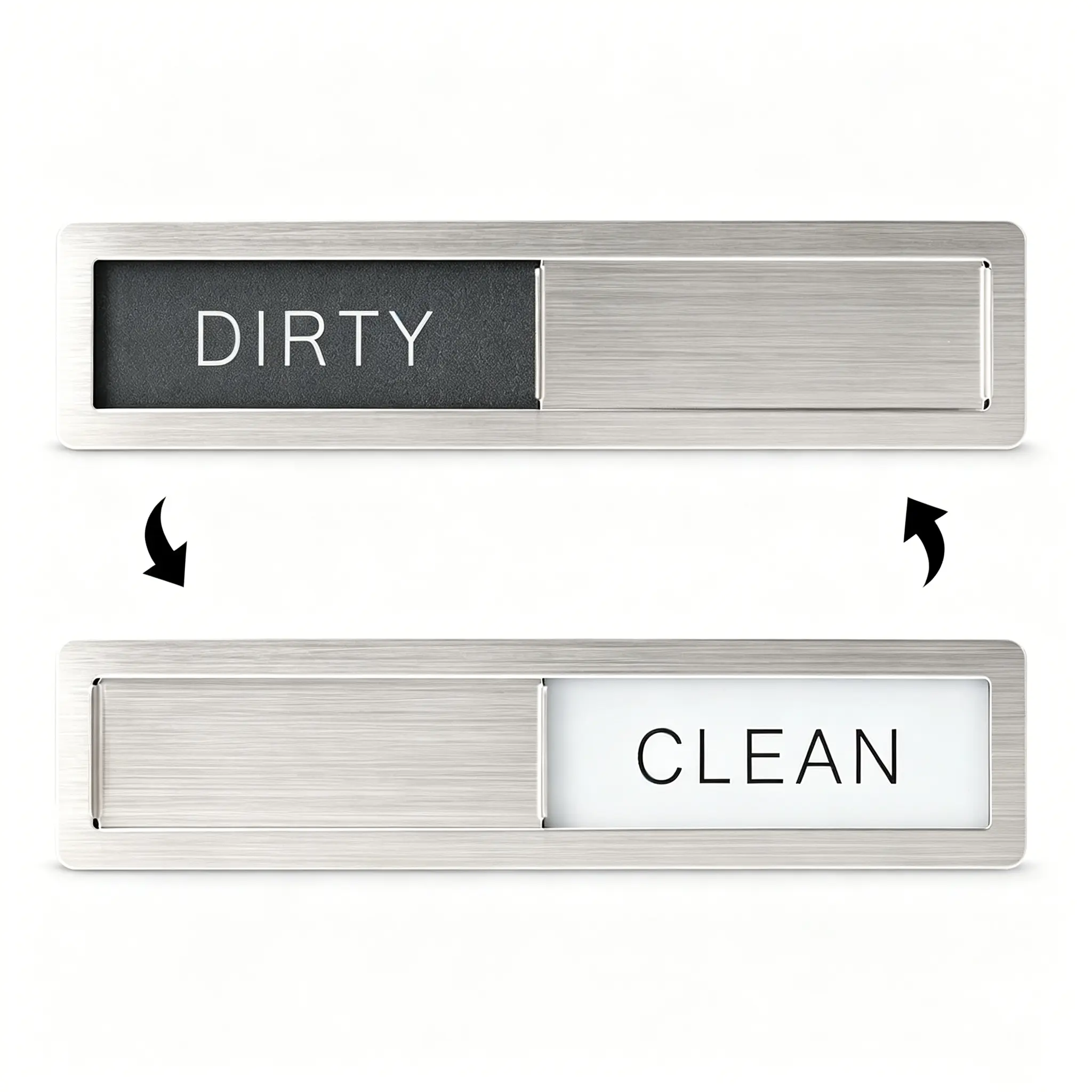 Magnetic fridge magnets, dishwasher magnets with "Dirty/Clean" logo, high-grade stainless steel magnets, suitable for dishwashers, strong adhesive and scratch-resistant dishwasher logo, kitchen decorations and accessories, sliding indicator plate