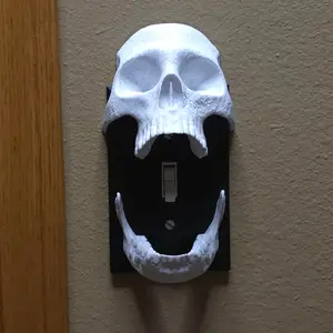 Skull Light Switch Plate Decor