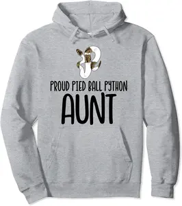 Proud Pied Ball Python Aunt - Cute Pied Ball Python Pullover Hoodie - 39B09BYHFK8W