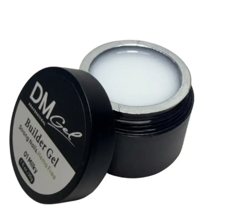Builder Gel in a Jar 30g/ 1fl.oz Hema-Free, Nail Straightener/ Extension . Milky #01