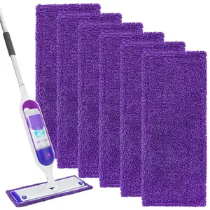 KEEPOW Reusable Absorbent Power Mop Refill Pads Compatible with Swiffer Microfiber Mop Pads