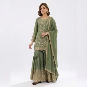 Indian dress sharara Womenswear Summer Original Basic Casual party wear