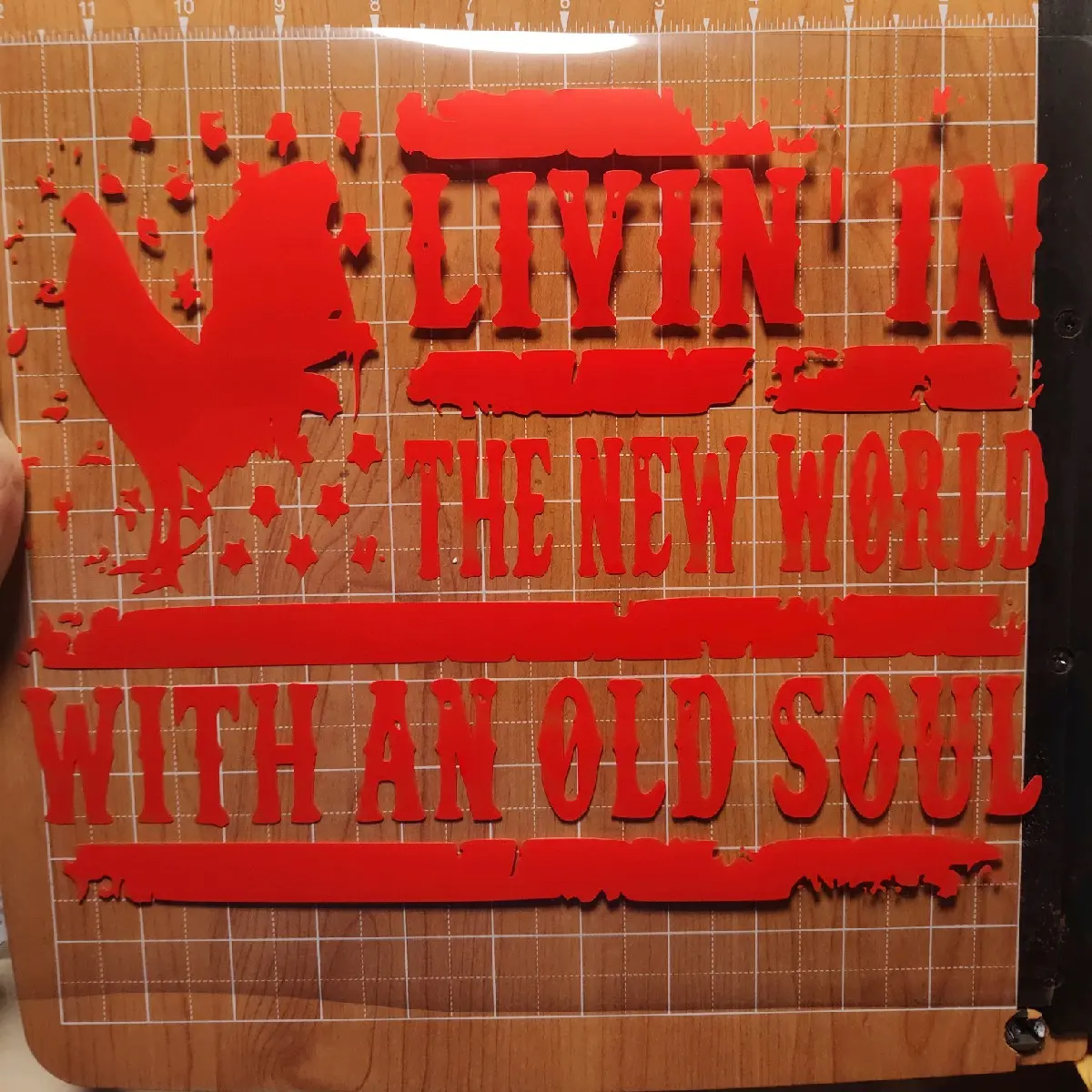 Old Soul Rooster Decal - Durable and Long-Lasting Decorative Sticker
