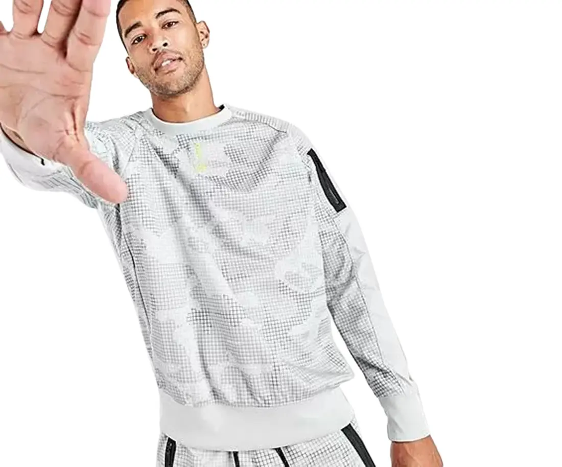 Nike Sportswear Air Max Camo Crewneck Mens Active Sweaters, Athletic Wear, Camouflage Print, Round Neck, Crew Neck, Sporty Chic, Camo Print, Male Wear