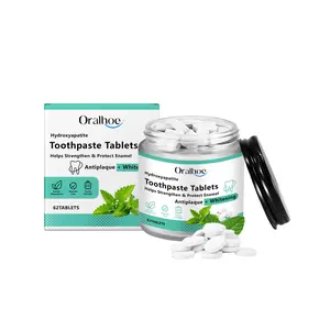 Oralhoe Mint Whitening Toothpaste Tablets Oral Odor Removal Fresh Breath Portable Toothpaste Chewable Tablets