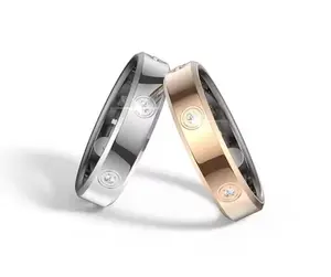 Fashion Smart Ring Men Women, Heart Rate Blood Oxygen, Sleep Monitor, 5ATM Waterproof,Multi-sport Mode Smartring For Android iOS
