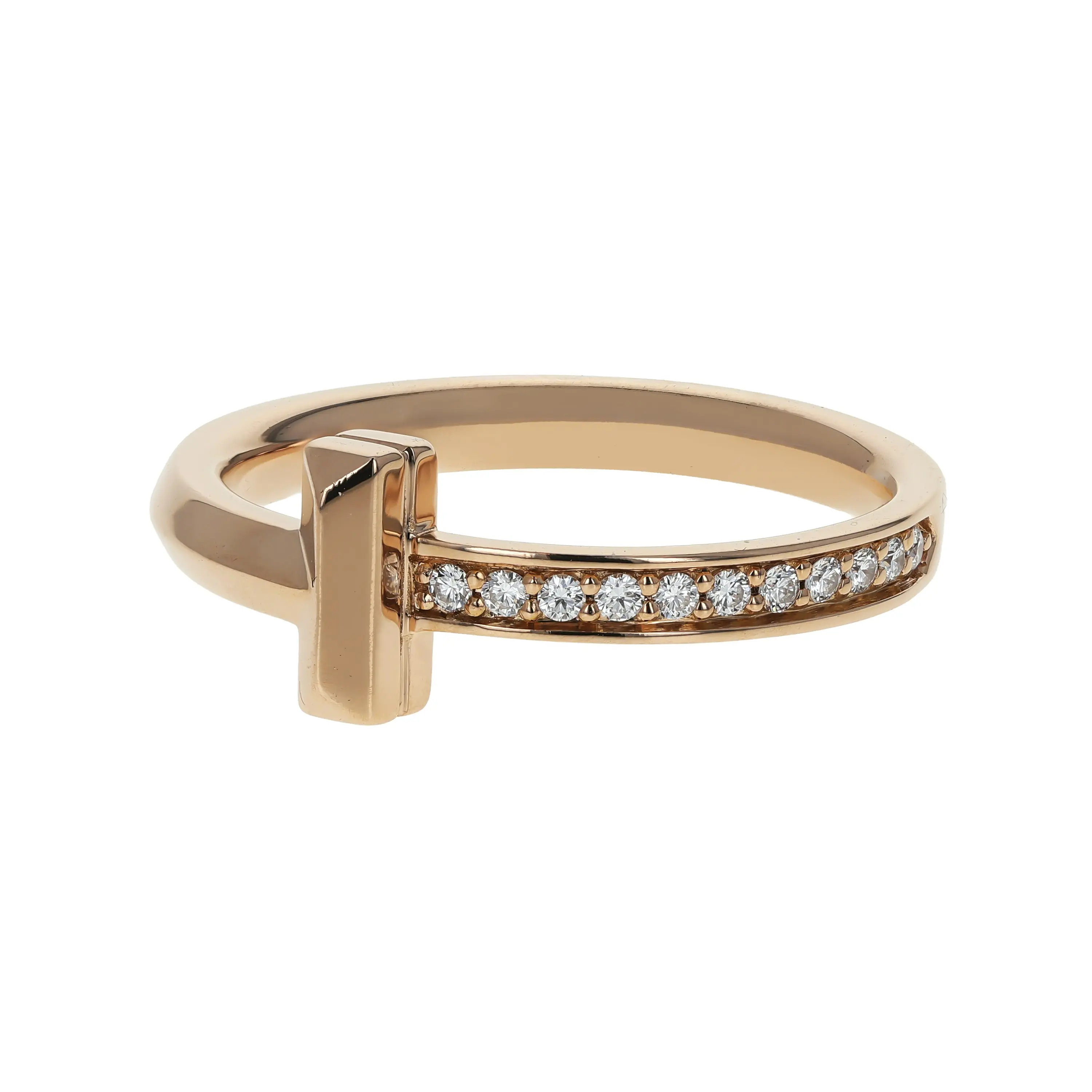 Pre-owned Tiffany & Co. Tiffany T Ring Size 6.5