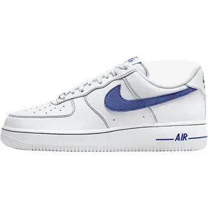 Men's Nike Air Force 1 '07 LV8 White/Deep Royal Blue (HQ2037 100)