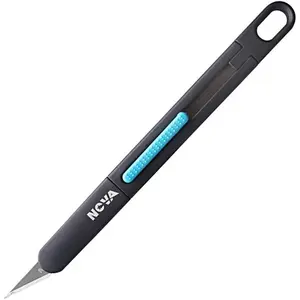 Precision Craft & Hobby Knife, Premium Safety Cutter for Trimming, Vinyl Weeding and Art, Innovative Flat Design for a Better Use, Retractable #11 Fine Point Blade, Super Slim and Safe