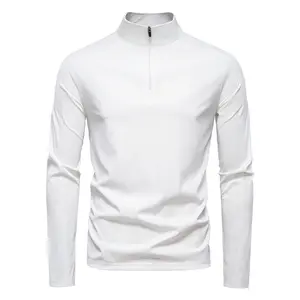 Mens Long Sleeve Quarter Zip Sun Shirt UPF 100+ UV Protection Rash Guard Quick Dry Breathable Athletic Shirt Gray Outdoor Hiking Fishing Running Golf Versatile Daily Wear Essential