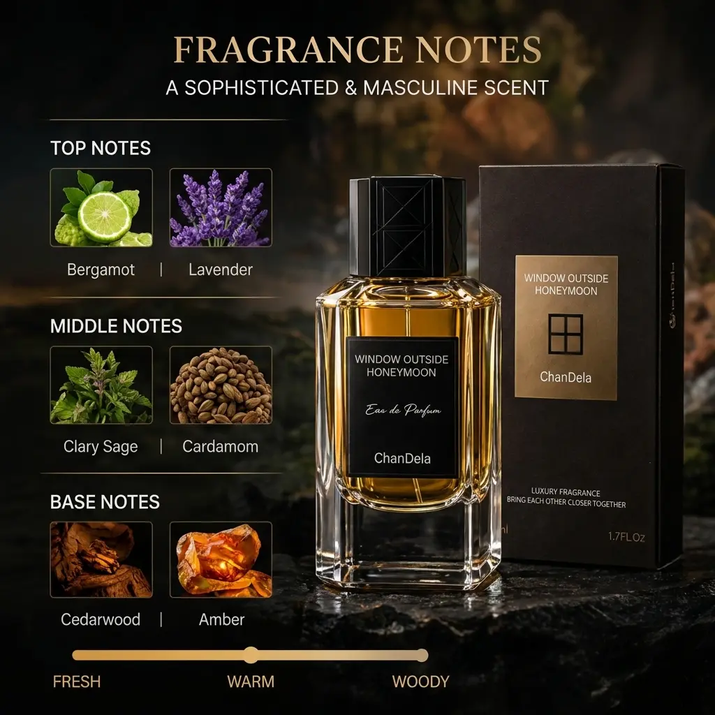 Long-lasting Perfume Luxury custom Fragrance with notes of ambergris,Platinum water 1.7 fl oz / 50ml Vanilla and Lavender. Ideal for outdoor activities, holidays, dates, gifting and daily wear.