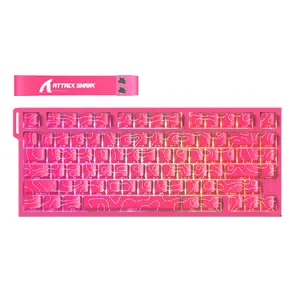 Attack Shark R82 He 8000hz Gaming Keyboard, 0.005mm Rt Precision, 75% Wired RGB, Magnetic Axis, Adjustable Travel, Snap Tap, PC & MAC, Durable Keyboard