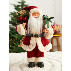 New Santa Claus Doll Ornament, Christmas Scene Decoration Hotel Window Desktop Display, Festive Holiday Decorations, Ornaments Decor