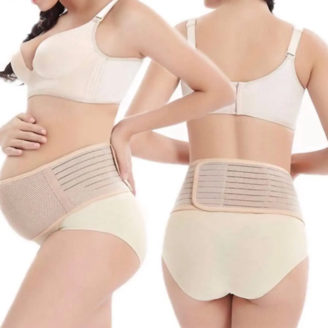 Maternity Belly Support Band for Women Adjustable Seamless Pregnancy Belt for Stomach Abdominal Comfort and Pain Relief