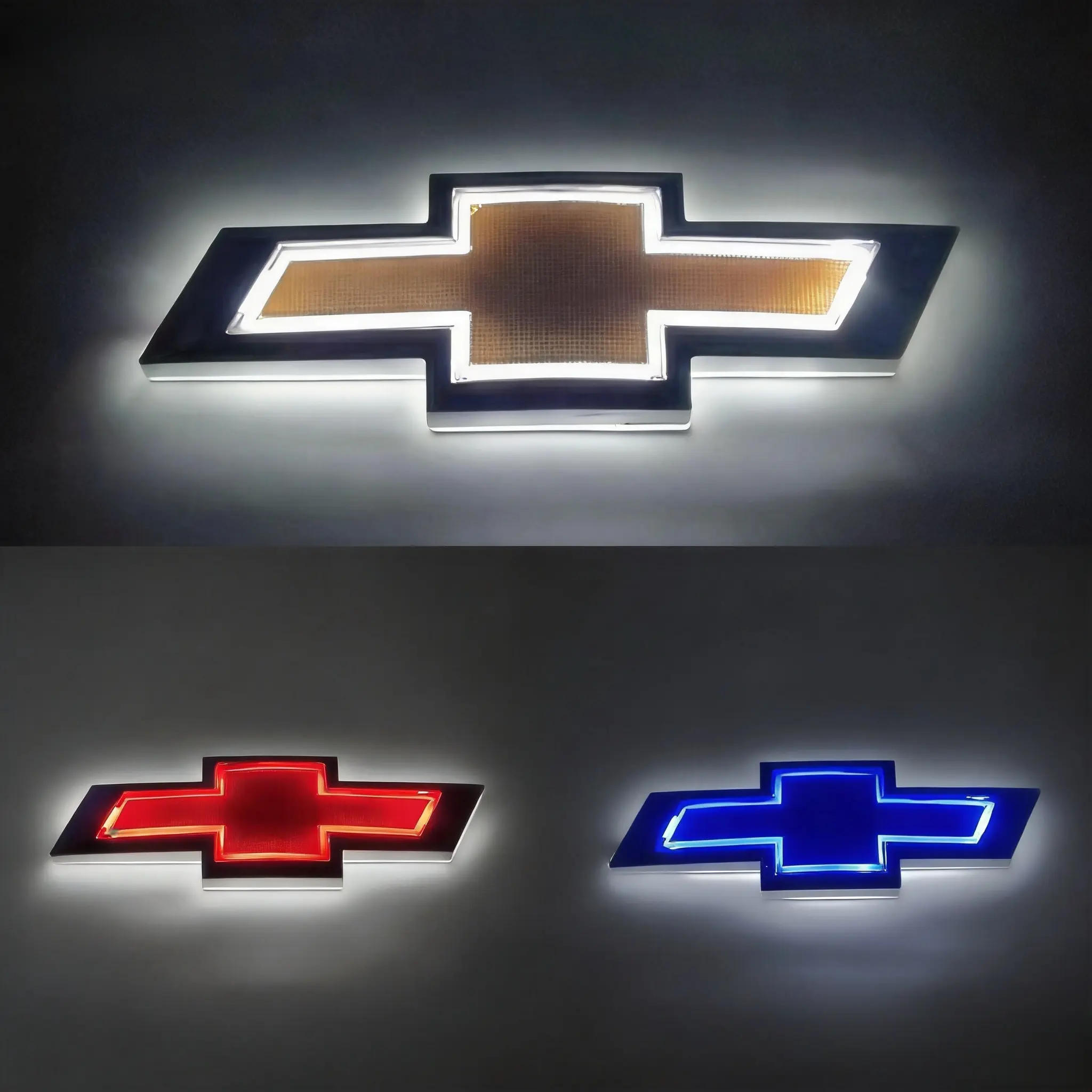 5D LED Automotive Emblem Light for Chevy Cruze, Malibu, Epica (Essential for Chevy Owners), Custom Emblem