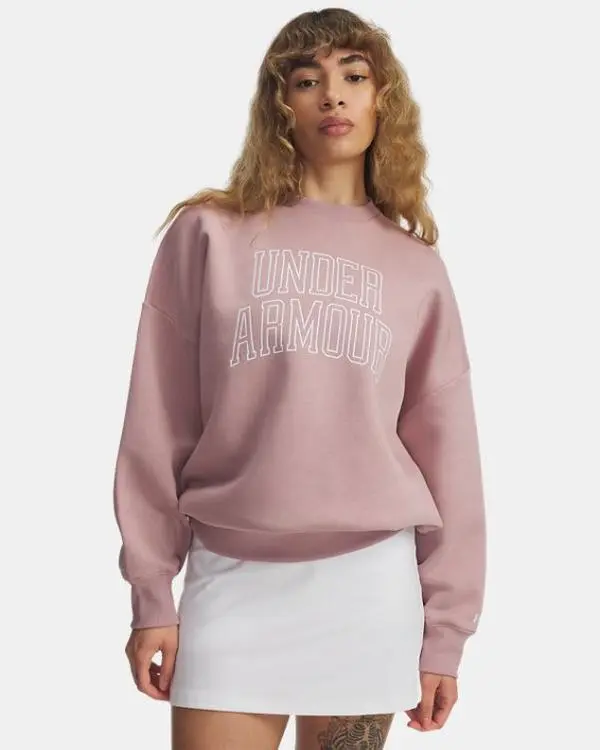 Under Armour Rival Fleece Varsity Women's Oversized Crew Under Armour Rival Fleece Varsity Women's Oversized Crew
