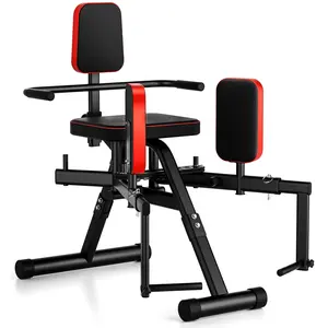 2-in-1 Hip Abductor & Adductor Machine, Adjustable Glute & Thigh Trainer for Home Workout