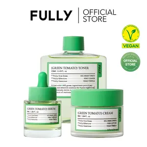 [FULLY Official Shop] Green Tomato K Skin Basic Tightening Trio (Toner + Serum + Cream) Elasticity Boosting and Moisturization Pore Tightening