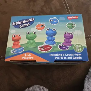 Torlam Sight Word Games,Frog stomp sets, Educational Flash Cards,Homeschool Supplies ,Phonics Learning Games，Family games with multiple participants,Party games,School holidays