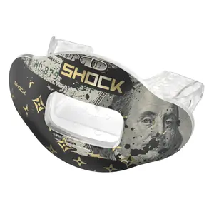 Shock Doctor Chrome Benjamin Lux Max AirFlow Football Mouthguard - Enhanced Comfort & Breathability for Optimal Performance