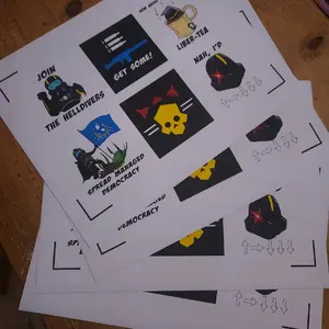 Helldivers 2 Sticker Set
