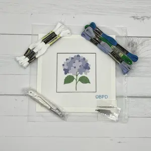 Blue Hydrangea Needlepoint Kit