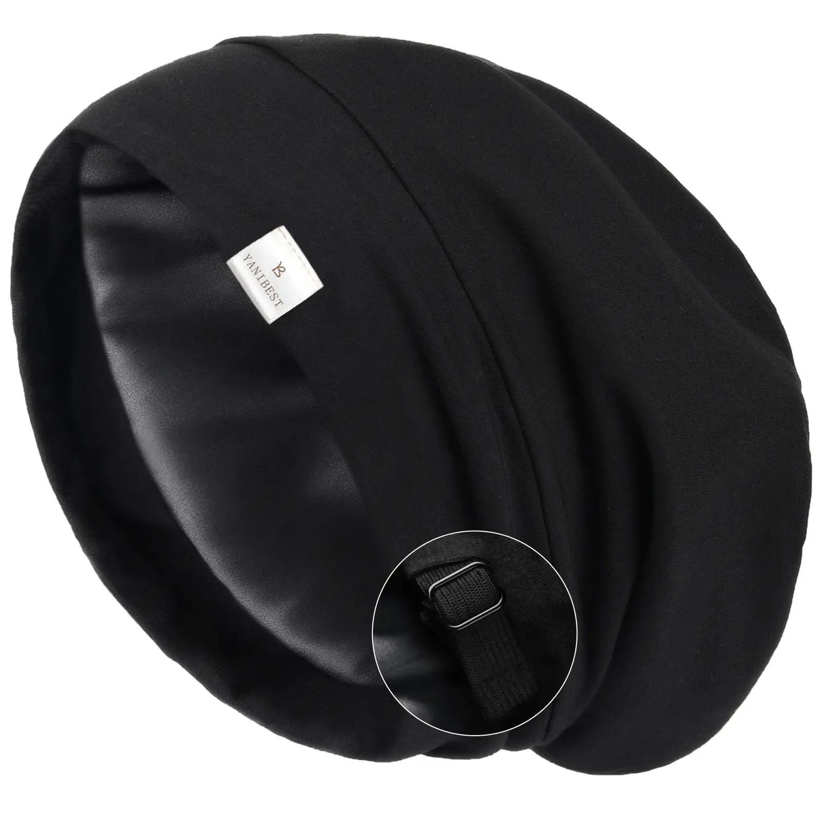 YANIBEST Adjustable Silk Satin Bonnet - Hair Care Cap for Curly Hair, Braids, Adjustable Satin Bonnet