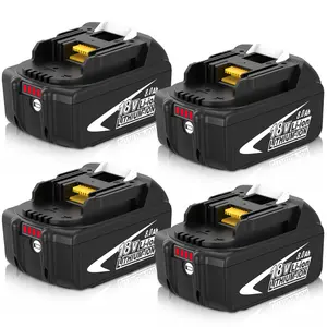 8.0Ah Replacement for Makita 18V Battery Lithium Compatible with Makita 18Volt Battery BL1860B with LED Indicator
