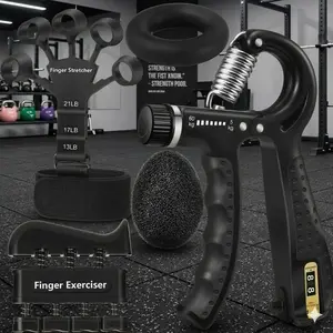 Grip Strength Trainer (5 Pack), Forearm Strengthener, Hand Strengthening Devices, Hand Exercisers for Strength, Finger Strengthener, Wrist Exerciser, Baseball Climbing Calisthenics Basketball gym