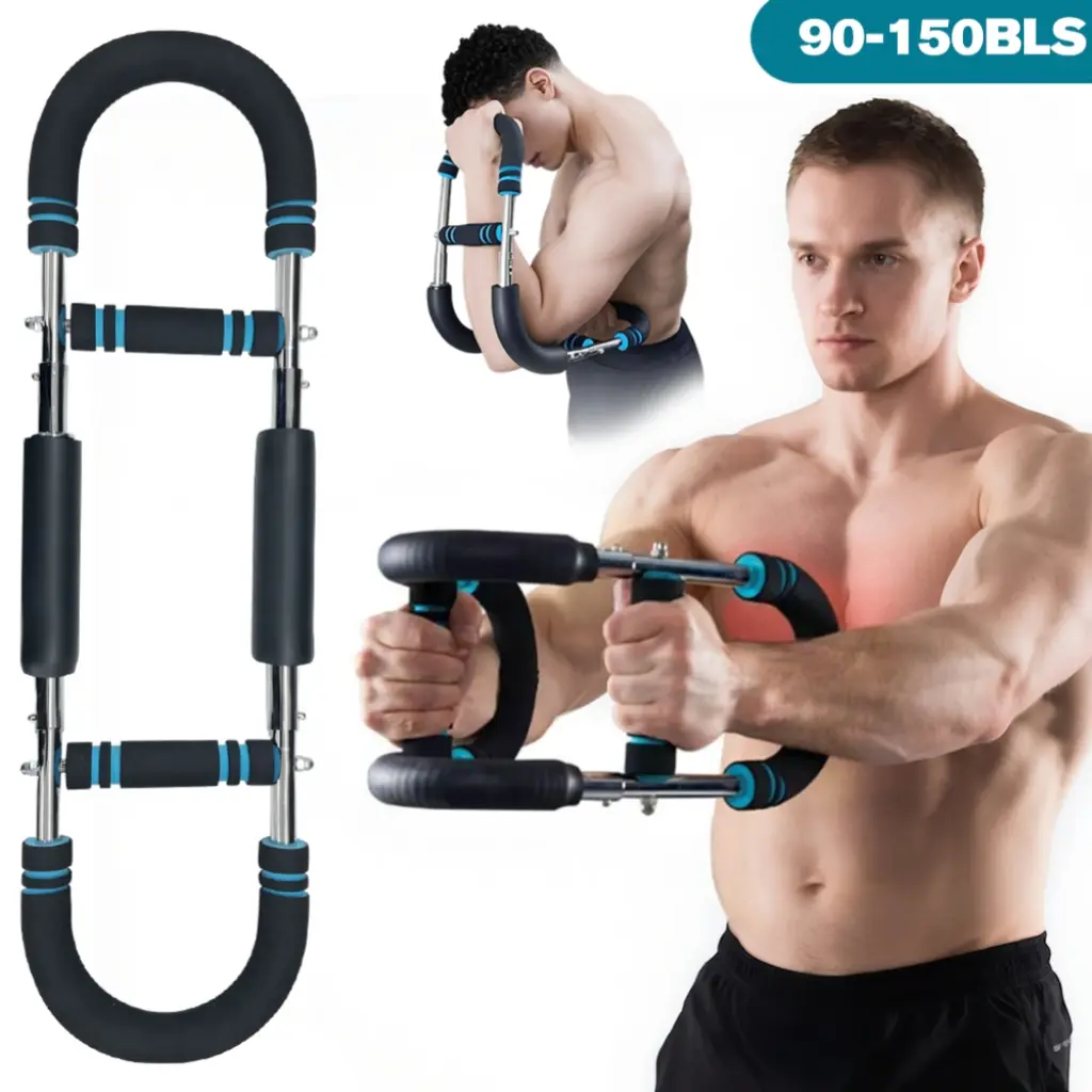 RELIFE SPORTS Men's Adjustable Chest & Arm Trainer | 90-150Ibs | Portable Summer Workout Equipment | Strengthen Chest & Arm Muscles | Portable Home Gym Equipment | Strengthen Muscles for Men's Workout