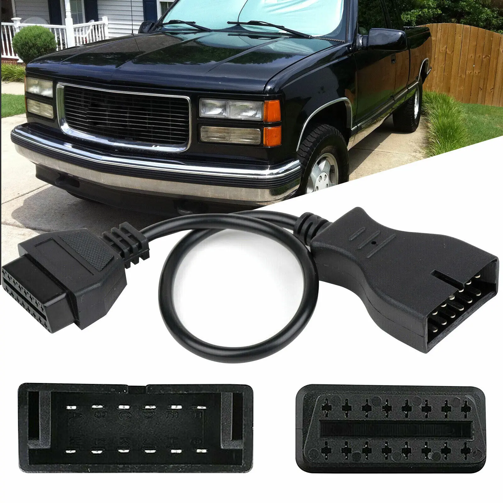 GM 12 Pin OBD1 to 16 Pin OBD2 Convertor Adapter - Automotive Diagnostic Car Tools,12 Pin Adapter Cable for Car Diagnostic Scanner,Car Repair Code Reader Accessory