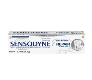 Sensodyne Repair and Protect Wh!tening Toothpaste for Sensitive Teeth and Cavity Prevention, 3.4 oz - Oral Care Whitening Daily