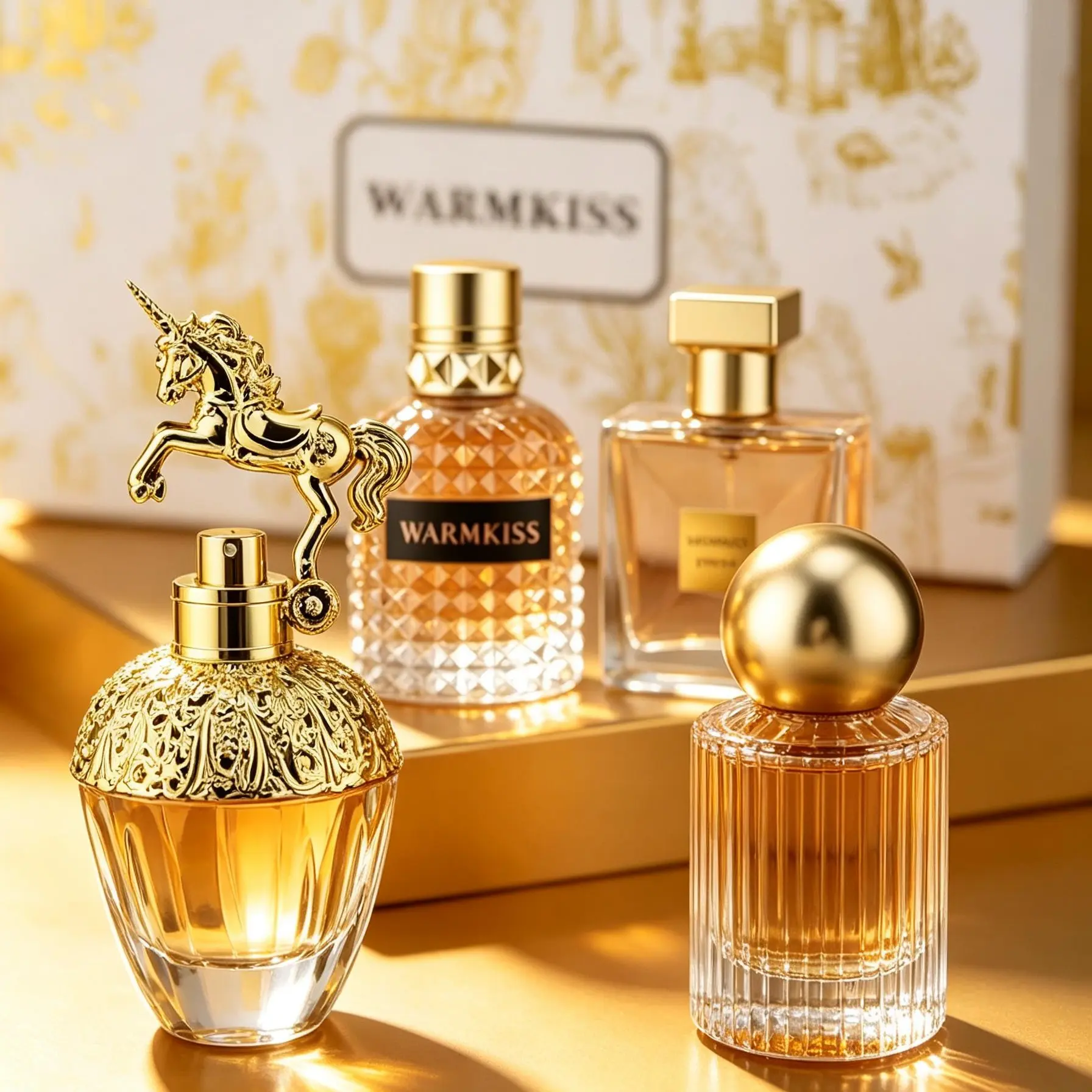 WARMKISS Perfume Set (50ml+30mlx2+25ml):4-Piece CitrusFloral&Fresh Eau de Parfum,Floral&Fresh Scent ensemble,vibrant rose perfumes for women,good long-lasting daily curations,Ideal luxury fragrance collection Gift Set for Her woman outdoor fun