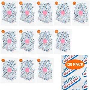 120 Packs 500CC  Grade  Absorbers (10 Pack in Individual Vacuum Bag ) ,  Absorbers For Long Term  Storage with   , Works in Mylar Bags, Mason Jars, and Vacuum Bags