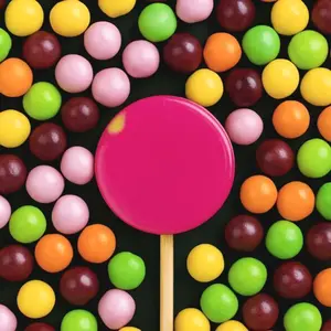 Bubble Gum Lollipop - Gourmet Lollipop - All Natural Color - Sweet Corn Snack Candy - Long Lasting Delicious Experience