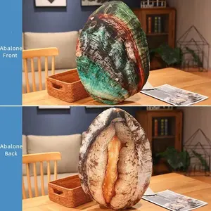 Cartoon Simulation Shell Pillow Doll Plush Toy Starfish Abalone Conch Oyster Doll Nap Pillow Backrest Birthday Holiday Gift