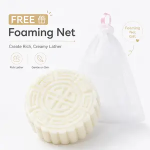 ECO Finest Silk Protein Goat Milk Soap 120g - Gentle Plant-Based 2-in-1 Facial & Body Cleanser with Vitamins, Hydrating Deep Moisture, Skin Repair, Exfoliating Cleansing