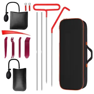 Car Unlock tool set, Car Repair Tool Kit Portable Automotive Tool Set 14 PCS with Carrying Bag for Cars & Trucks Universal Car emergency tool Vehicle