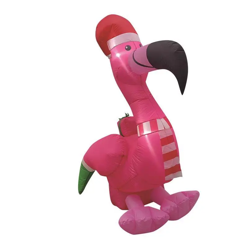 Flamingo 5 ft. Lightweight Festive Inflatable (Model 9096486) - Easy Self-Inflate Home & Party Supply, Party Ideas, Kids Birthday Party