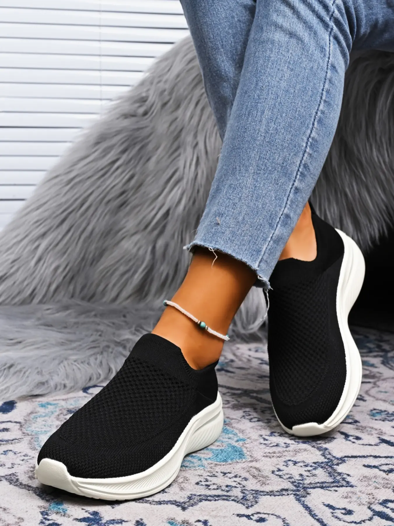 Basket Mode Breathable No-Tie Sneakers for Women, Lightweight Indoor Sports Shoes, Comfortable and Stylish, Perfect for Active Lifestyle